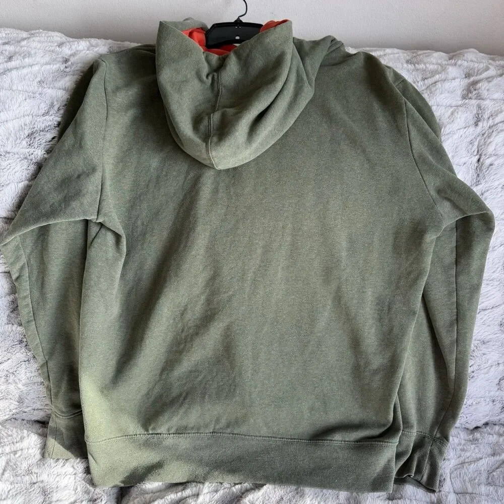 The North Face Mens Size XL Pullover Hoodie in Olive Green Athleisure Wear